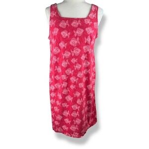 Fresh Produce Fish Print Dress‎ Women's Size Small Pink Coastal Summer USA